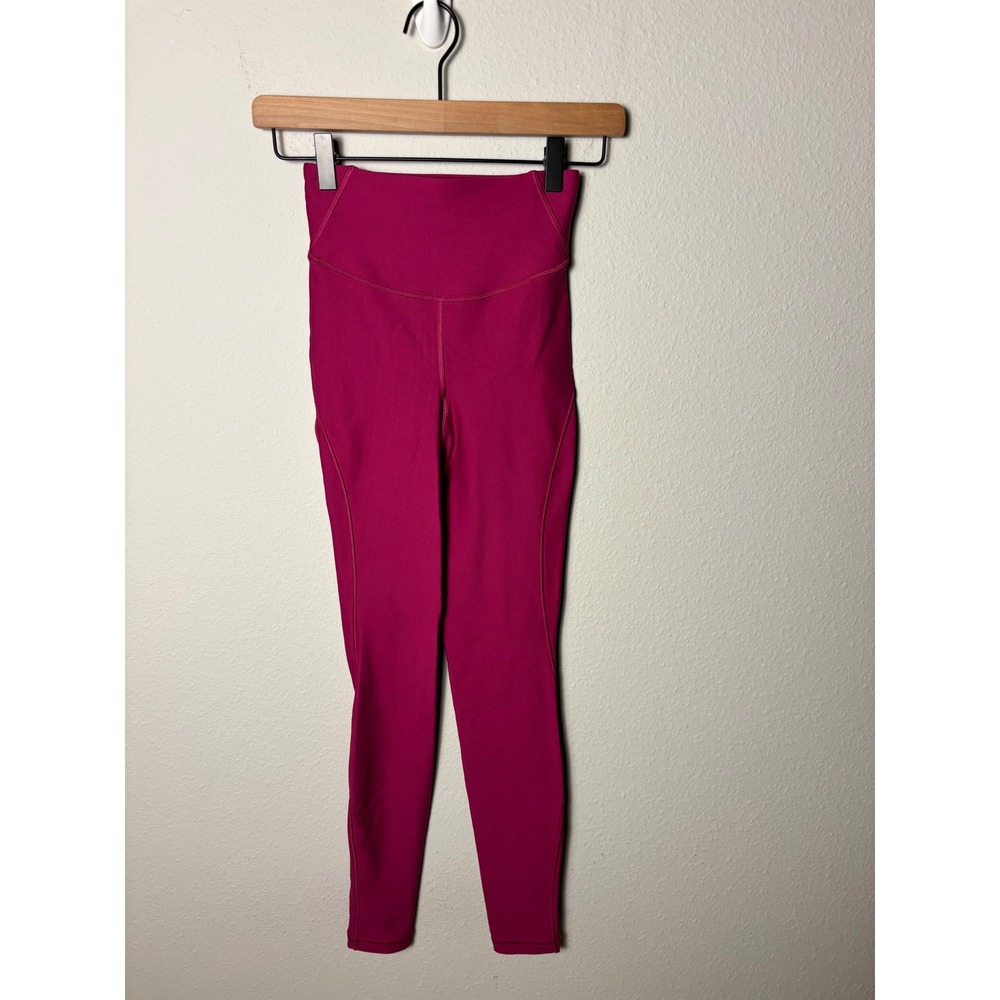 Lululemon Base Pace High-Rise Fleece Tight 28 Wild Berry Pink Leggings Size 2